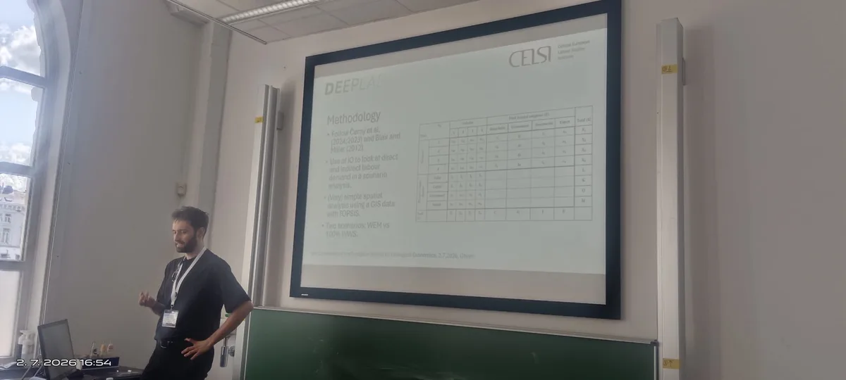 CELSI at ESEE 2026 | Monika Martišková and Jakub Barszcz presented DEEPLAB research at the European Society for Ecological Economics conference in Ghent