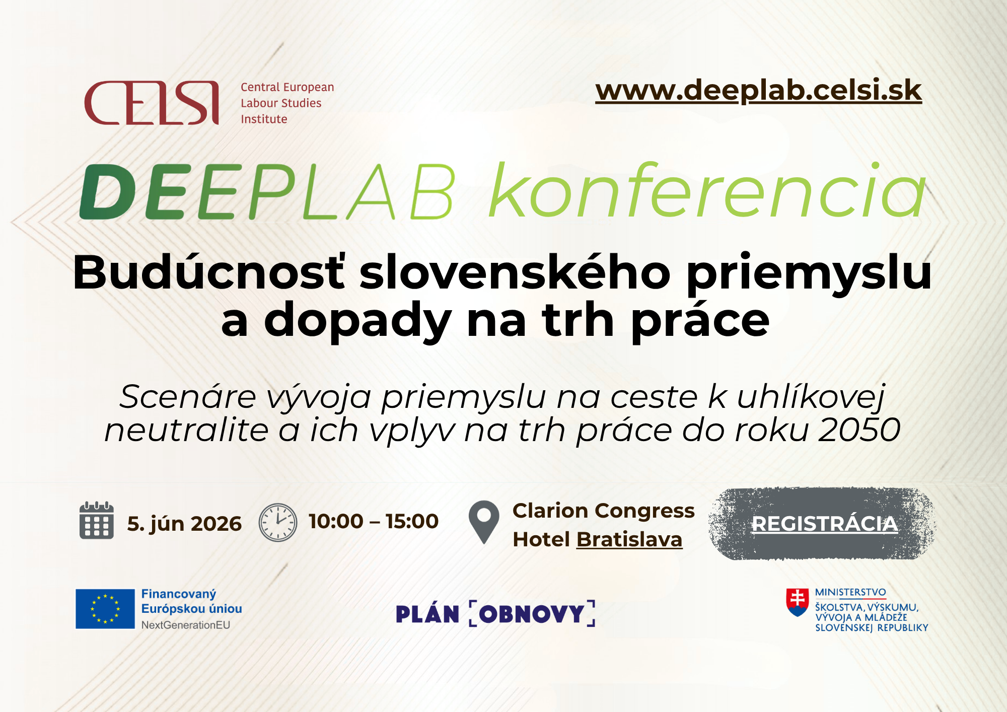 DEEPLAB Conference: The Future of Slovak Industry and Labour Market Impacts