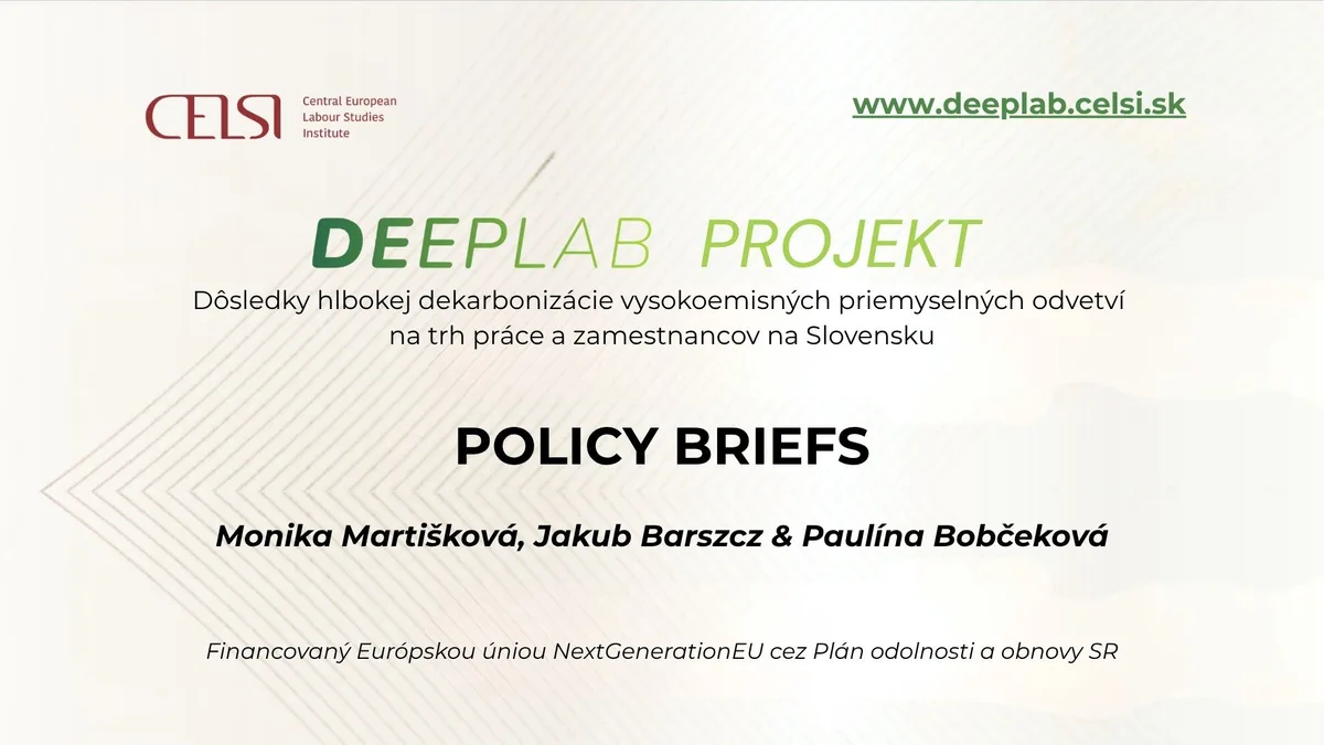 Three new policy briefs from the DEEPLAB project